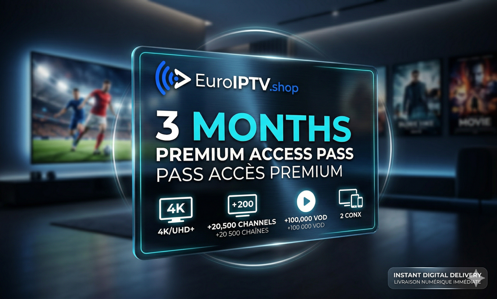 3-Month Premium Pass – The Ultimate EURO IPTV Experience